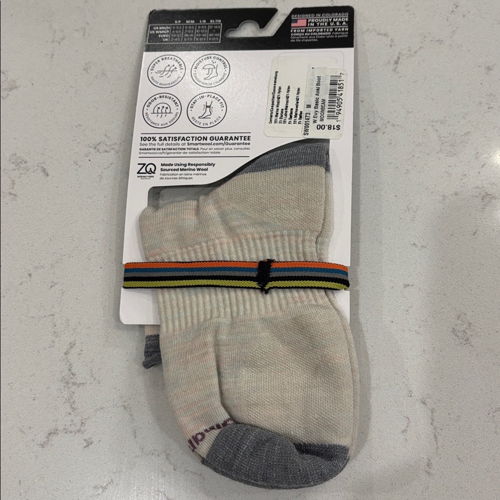 Women’s Smartwool Ankle Boot Bootie Socks Hiking Winter Medium Size 7-9.5 NWT - Picture 4 of 6